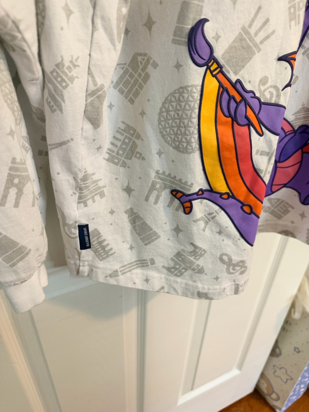 Disney White T-Shirt with Printed Neck Label - Picture 6 of 6